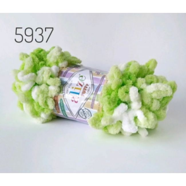 5937 салат/белый