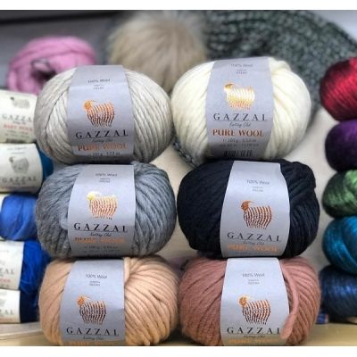 пряжа Gazzal Pure wool-4