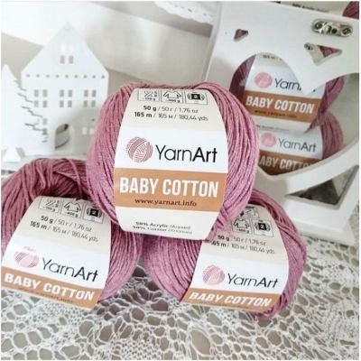 Baby cotton  (50% акрил; 50% хлопок) (50гр._165м.)* 10 мотков