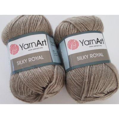 Silky Royal (шёлк rayon 35%, мериносовая шерсть 65%) (50гр. 140м.)*5 мотков ЦВЕТ 442