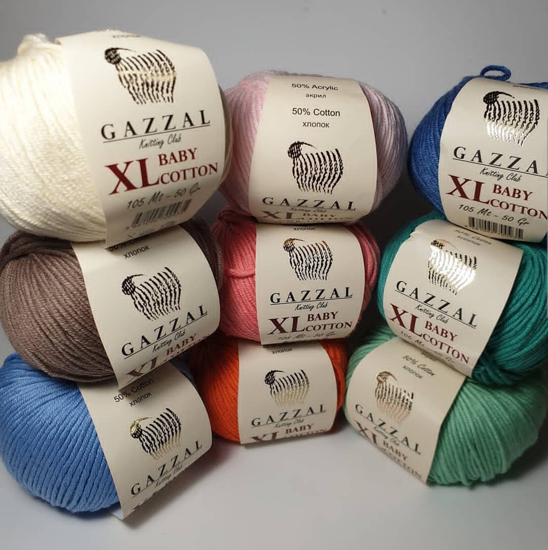 Пряжа Gazzal Baby Cotton XL купить по мелкооптовой цене